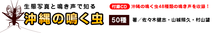 生態写真と鳴き声で知る 沖縄の鳴く虫 50種